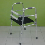 Delux Folding Walker With Seat 961L
